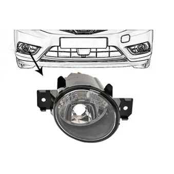 Projecteur antibrouillard VAN WEZEL 3341998