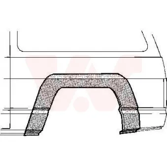 Panneau latéral arrière gauche VAN WEZEL