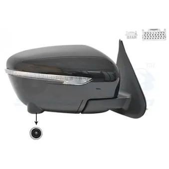 Rétroviseur extérieur VAN WEZEL 3383828