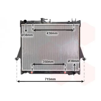 Radiateur, refroidissement du moteur VAN WEZEL 36002026