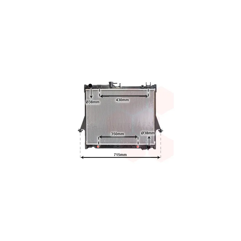 Radiateur, refroidissement du moteur VAN WEZEL 36002026