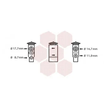 Détendeur, climatisation VAN WEZEL 37001347