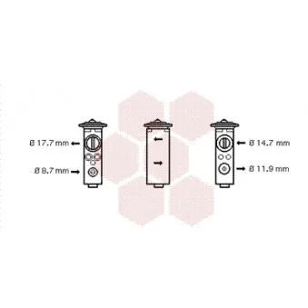Détendeur, climatisation VAN WEZEL 37001375
