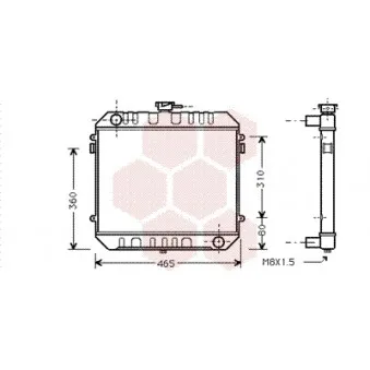 Radiateur, refroidissement du moteur VAN WEZEL