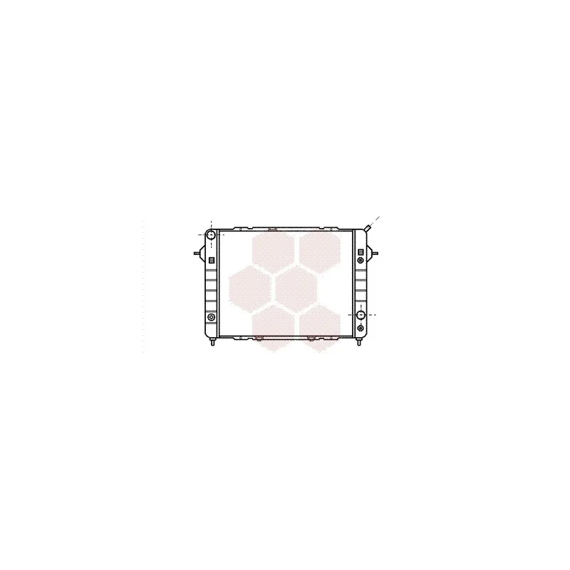 Radiateur, refroidissement du moteur VAN WEZEL 37002090