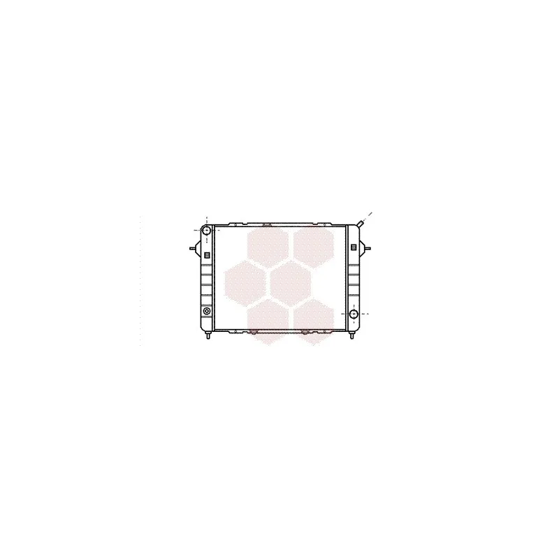 Radiateur, refroidissement du moteur VAN WEZEL 37002098