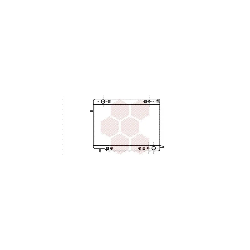 Radiateur, refroidissement du moteur VAN WEZEL 37002141