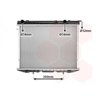 Radiateur, refroidissement du moteur VAN WEZEL 37002175