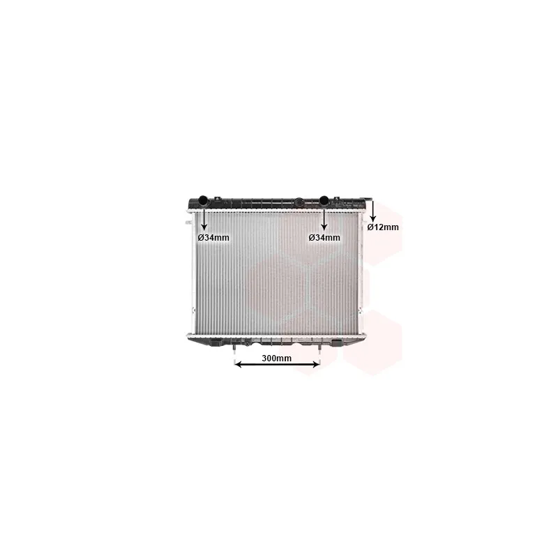 Radiateur, refroidissement du moteur VAN WEZEL 37002175
