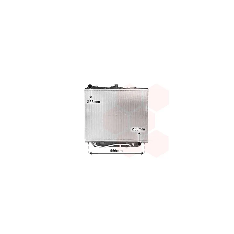 Radiateur, refroidissement du moteur VAN WEZEL 37002179