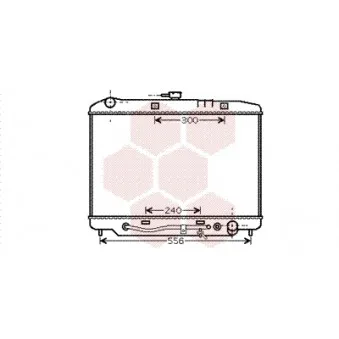 Radiateur, refroidissement du moteur VAN WEZEL 37002180