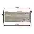 Radiateur, refroidissement du moteur VAN WEZEL 37002203 - Visuel 1