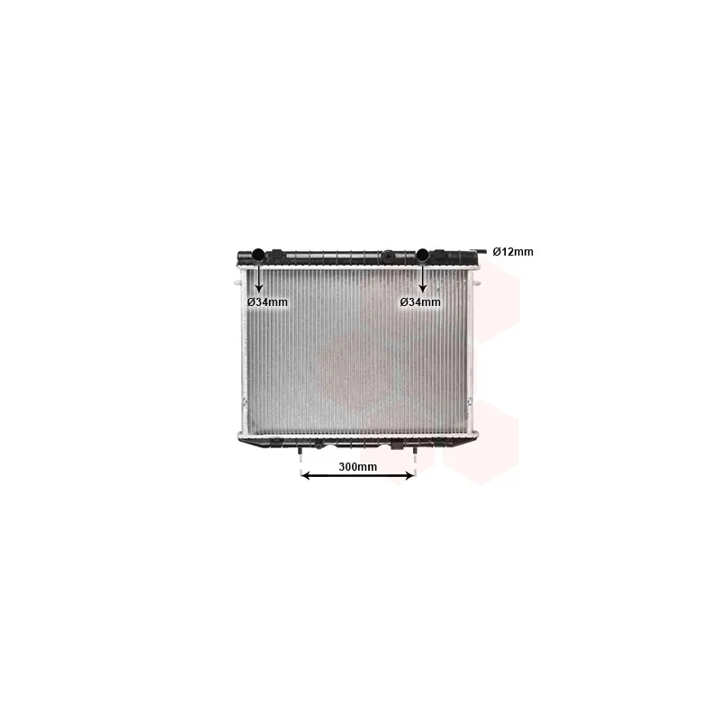 Radiateur, refroidissement du moteur VAN WEZEL 37002213
