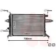 Radiateur, refroidissement du moteur VAN WEZEL 37002272 - Visuel 1