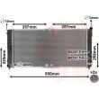 Radiateur, refroidissement du moteur VAN WEZEL 37002285 - Visuel 1
