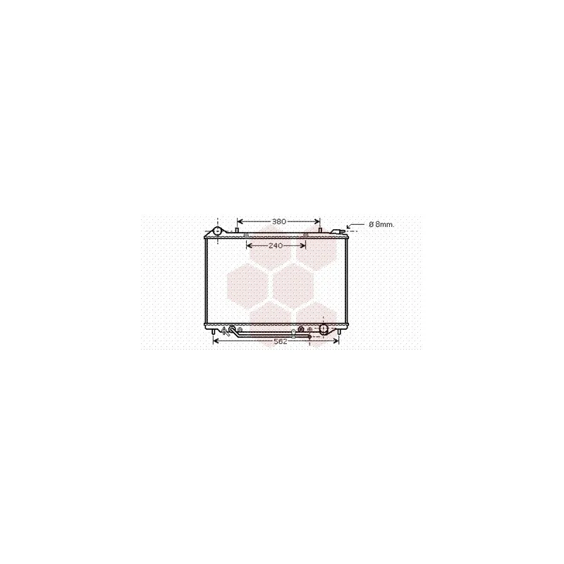 Radiateur, refroidissement du moteur VAN WEZEL 37002405