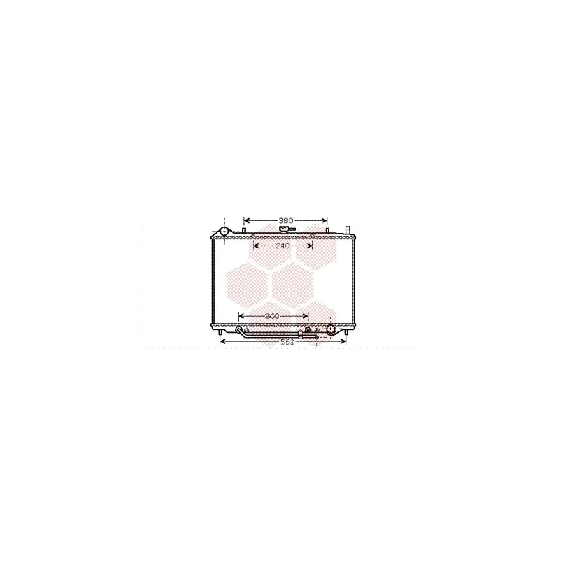 Radiateur, refroidissement du moteur VAN WEZEL 37002455
