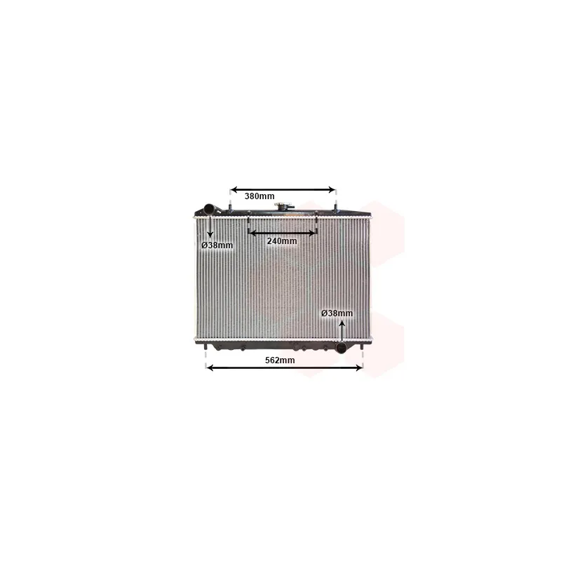 Radiateur, refroidissement du moteur VAN WEZEL 37002456
