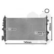 Radiateur, refroidissement du moteur VAN WEZEL 37002474 - Visuel 1