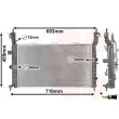 Radiateur, refroidissement du moteur VAN WEZEL 37002582 - Visuel 1