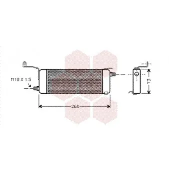 Radiateur d'huile VAN WEZEL 37003258