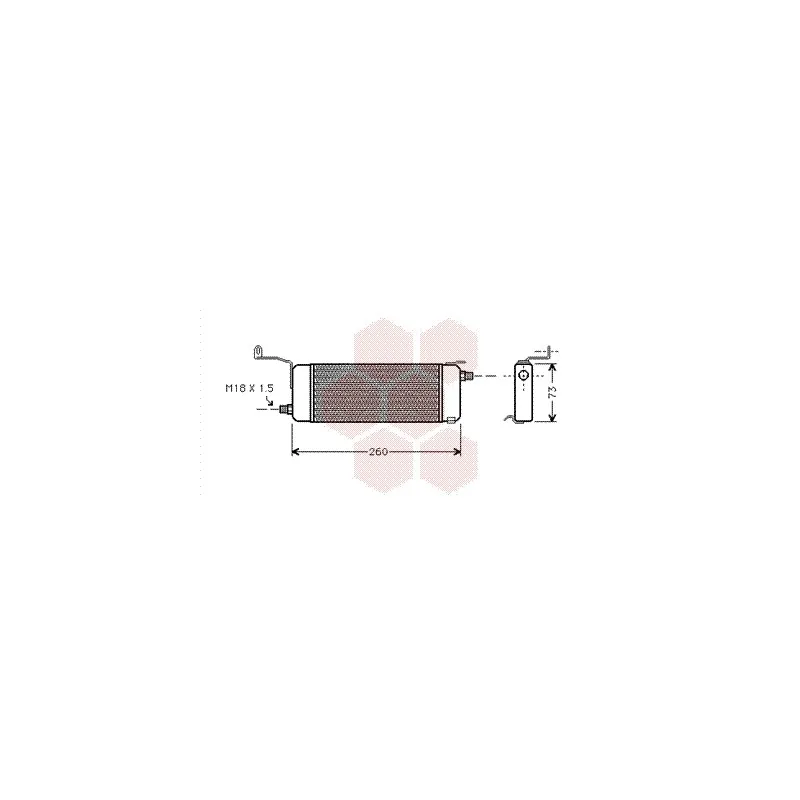 Radiateur d'huile VAN WEZEL 37003258