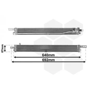 Radiateur d'huile de boîte automatique VAN WEZEL 37003675
