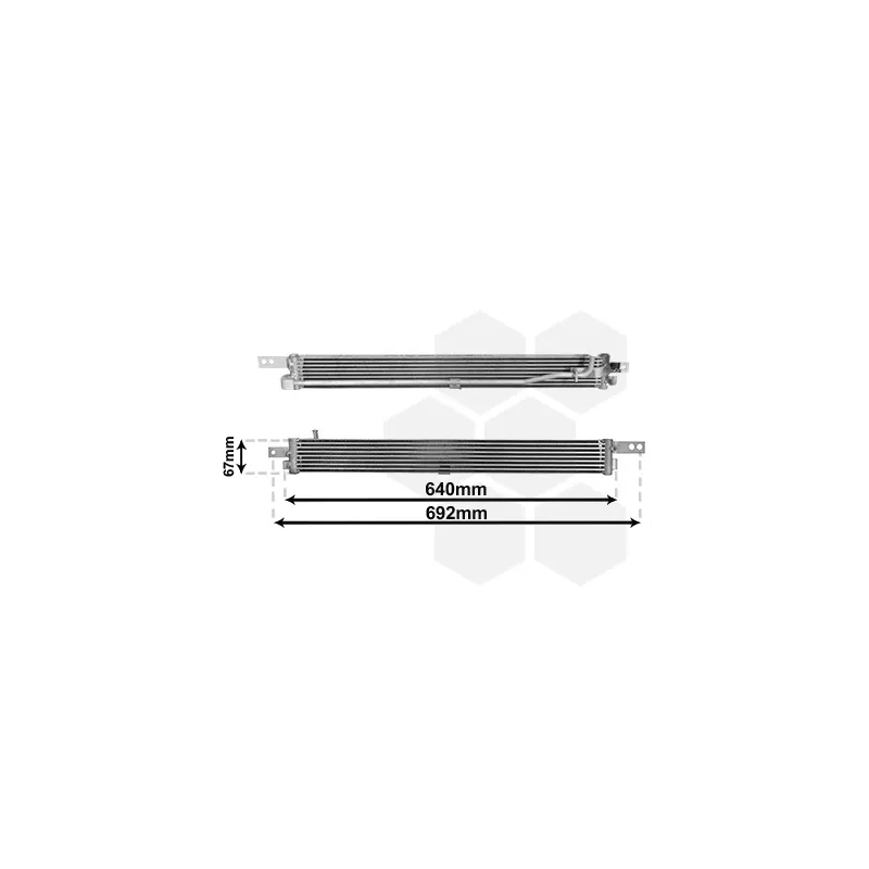 Radiateur d'huile de boîte automatique VAN WEZEL 37003675
