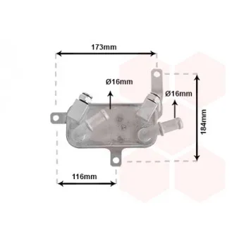 Radiateur d'huile de boîte automatique VAN WEZEL 37003698