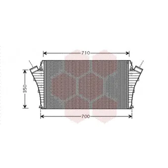 Intercooler, échangeur VAN WEZEL 37004360