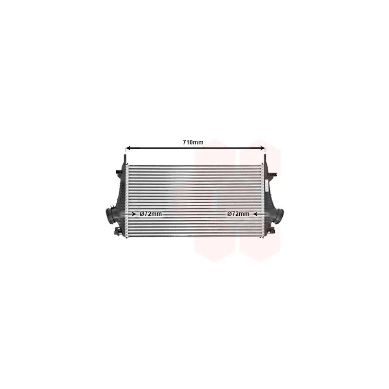 Intercooler, échangeur VAN WEZEL 37004476