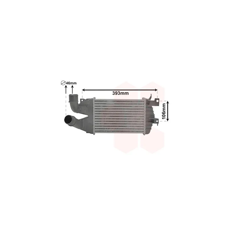 Intercooler, échangeur VAN WEZEL 37004584