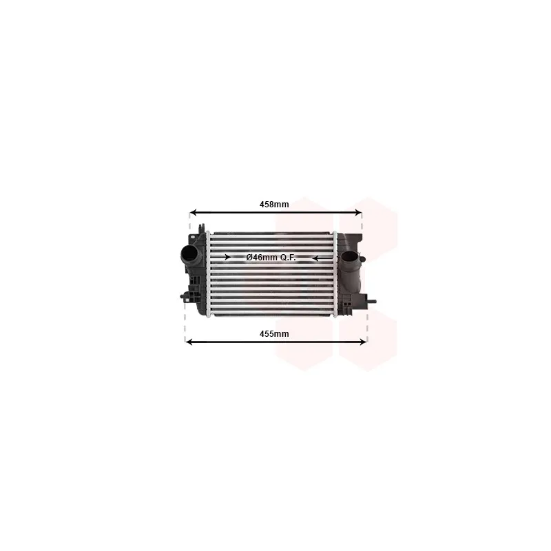 Intercooler, échangeur VAN WEZEL 37004593