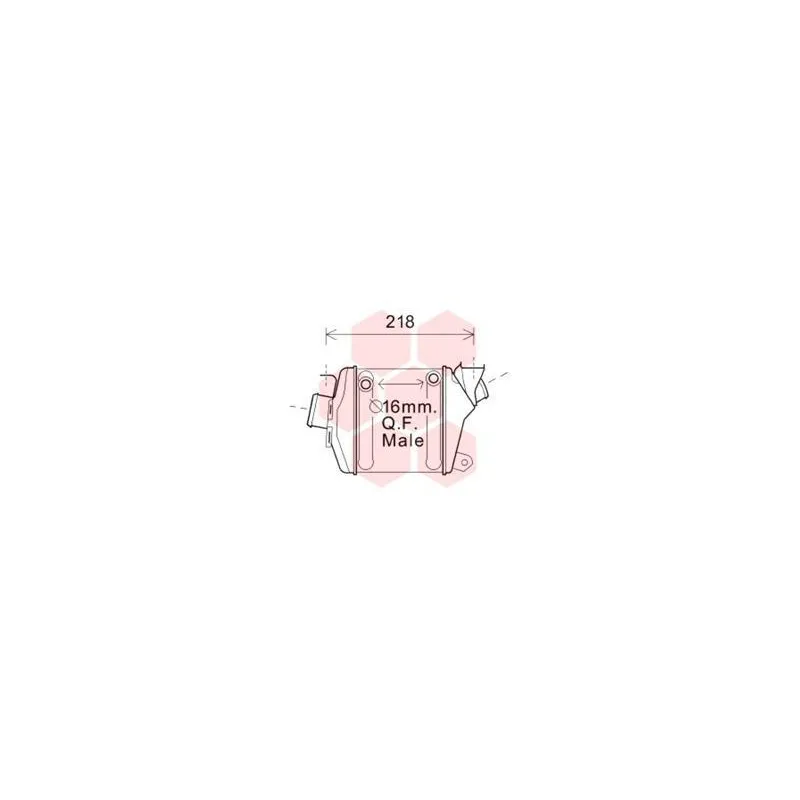 Intercooler, échangeur VAN WEZEL 37004598