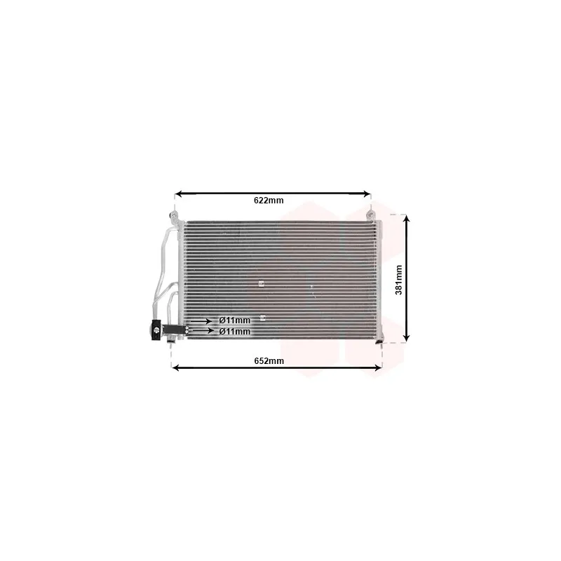 Condenseur, climatisation VAN WEZEL 37005231