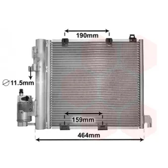 Condenseur, climatisation VAN WEZEL 37005250