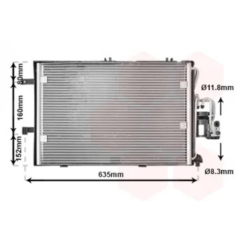 Condenseur, climatisation VAN WEZEL 37005309