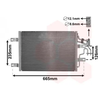 Condenseur, climatisation VAN WEZEL 37005394
