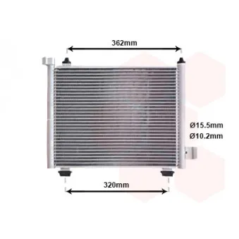 Condenseur, climatisation VAN WEZEL 37005402