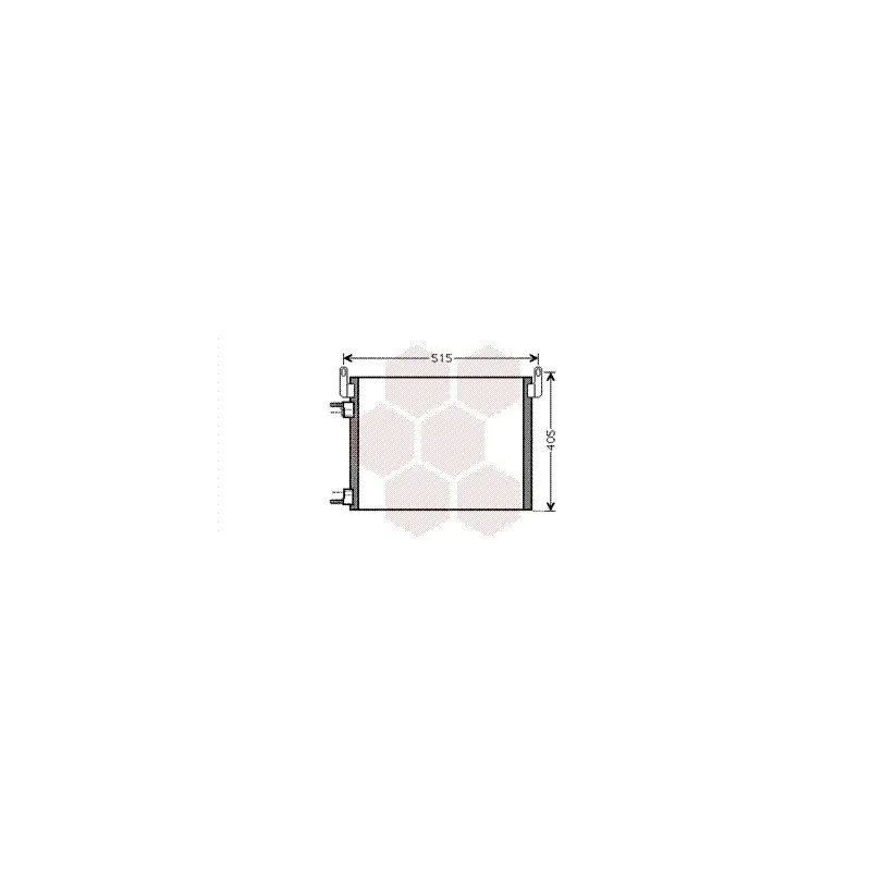 Condenseur, climatisation VAN WEZEL 37005452