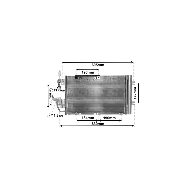 Condenseur, climatisation VAN WEZEL 37005454