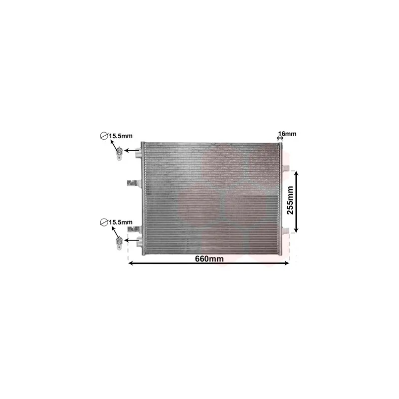 Condenseur, climatisation VAN WEZEL 37005480