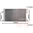 Condenseur, climatisation VAN WEZEL 37005499 - Visuel 1