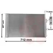 Condenseur, climatisation VAN WEZEL 37005611 - Visuel 1