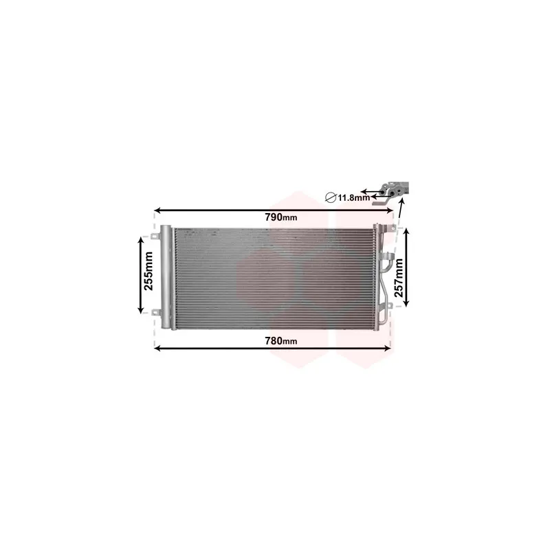 Condenseur, climatisation VAN WEZEL 37005612
