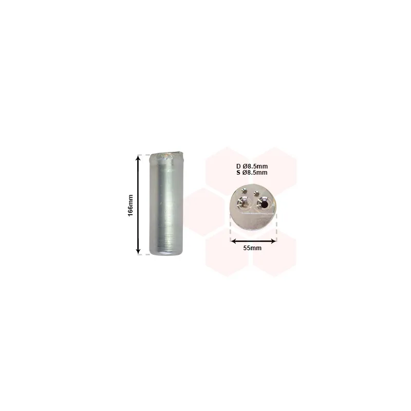 Filtre déshydratant, climatisation VAN WEZEL 3700D153