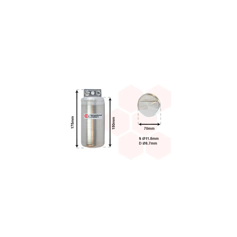 Filtre déshydratant, climatisation VAN WEZEL 3700D291