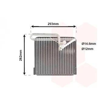 Évaporateur climatisation VAN WEZEL 3700V372