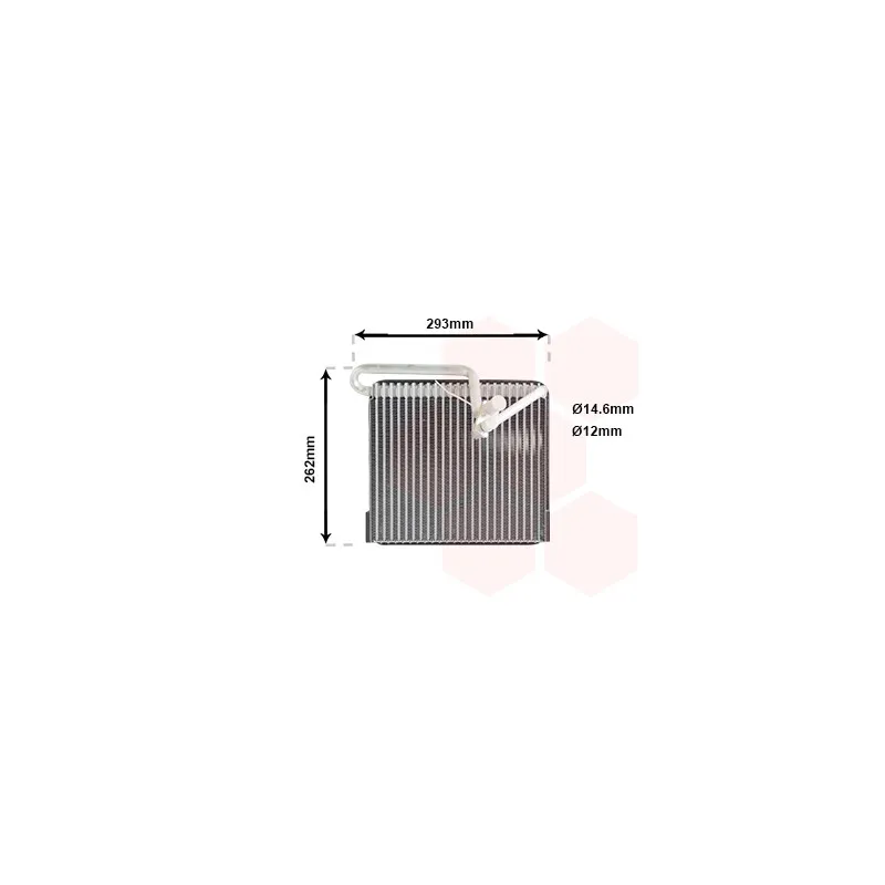 Évaporateur climatisation VAN WEZEL 3700V372