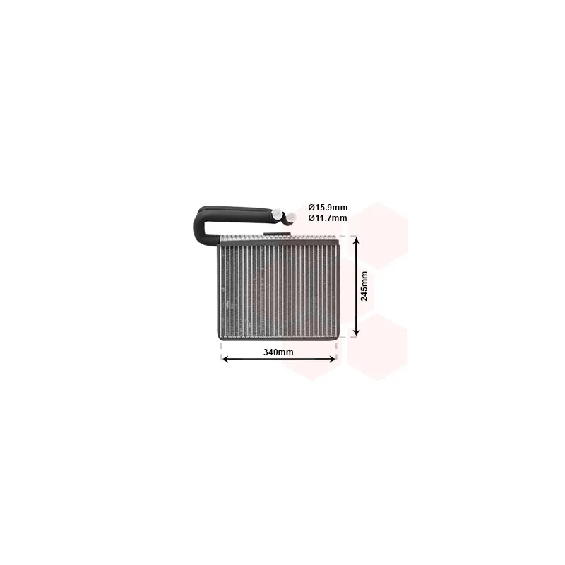 Évaporateur climatisation VAN WEZEL 3700V399